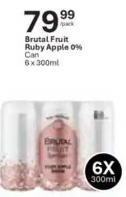 Liquor City Brutal Fruit Ruby Apple 0% Can offer