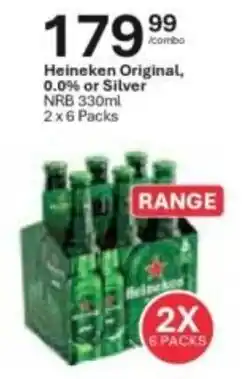 Liquor City Heineken Original, 0.0% or Silver NRB offer