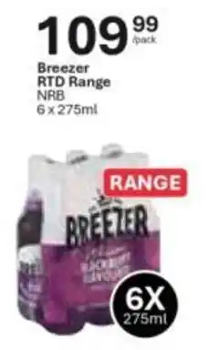 Liquor City Breezer RTD Range NRB offer
