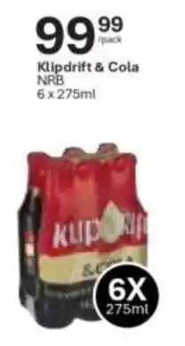 Liquor City Klipdrift & Cola NRB offer