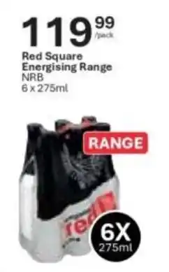 Liquor City Red Square Energising Range NRB offer