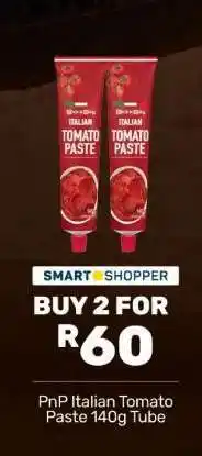 Pick n Pay PnP Italian Tomato Paste 140g Tube offer