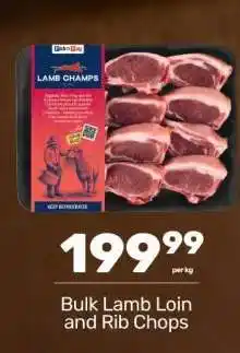 Pick n Pay Bulk Lamb Loin and Rib Chops offer