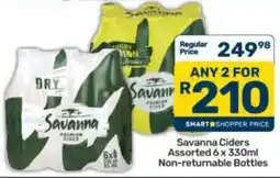 Pick n Pay Savanna Ciders Assorted Non-returnable Bottles offer