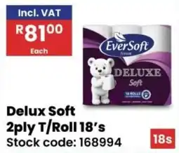 Africa Cash and Carry EverSoft Delux Soft 2 ply Toilet Roll offer