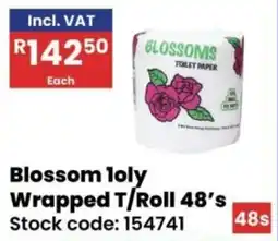 Africa Cash and Carry Blossom 1ply Wrapped Toilet Roll offer