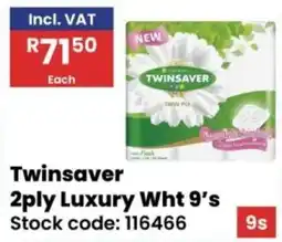 Africa Cash and Carry Twinsaver 2ply Luxury White offer