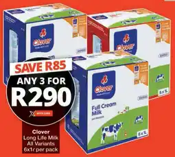 Checkers Hyper Clover Long Life Milk All Variants offer