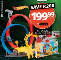 Checkers Hyper Hot Wheels Energy Track Set offer