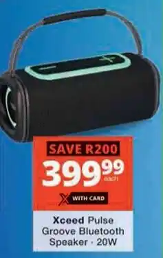 Checkers Hyper Xceed Pulse Groove Bluetooth Speaker offer