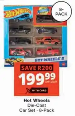 Checkers Hyper Hot Wheels Die-Cast Car Set offer