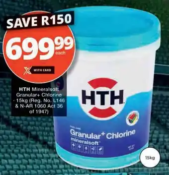 Checkers Hyper HTH Mineralsoft Granular+ Chlorine offer