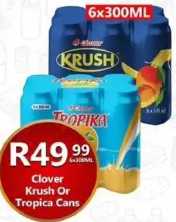 Take 'n Pay Clover Krush Or Tropica Cans offer