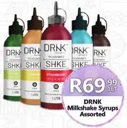 Take 'n Pay DRNK Milkshake Syrups Assorted offer