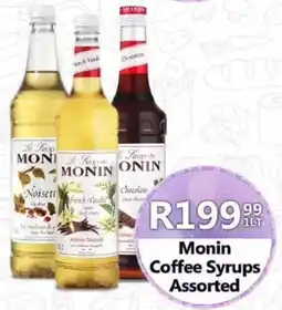 Take 'n Pay Monin Coffee Syrups Assorted offer