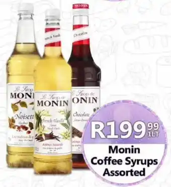 Take 'n Pay Monin Coffee Syrups Assorted offer