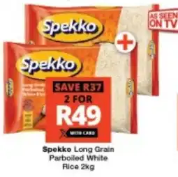 Checkers Spekko Long Grain Parboiled White Rice offer