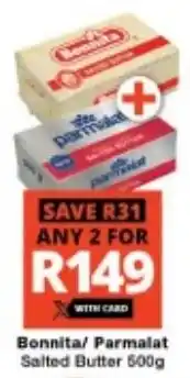 Checkers Bonnita/ Parmalat Salted Butter offer
