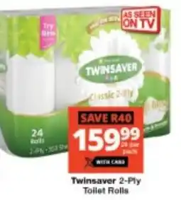 Checkers Twinsaver 2-Ply Toilet Rolls offer