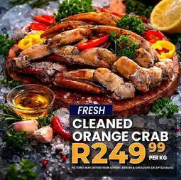 Take 'n Pay Cleaned orange crab offer