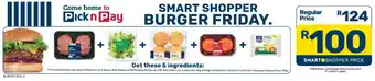 Pick n Pay Burger Ingredients offer