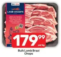 Pick n Pay Bulk Lamb Braai Chops offer
