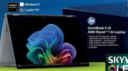 Incredible Connection Hp OmniBook X 16 AMD Ryzen 7 AI Laptop offer
