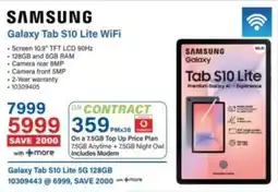 Incredible Connection Samsung Galaxy Tab S10 Lite WiFi offer