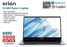 Incredible Connection Orion 15 AMD Ryzen 3 Laptop offer