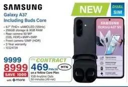 Incredible Connection Samsung Galaxy A37 Including Buds Core offer