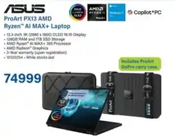 Incredible Connection Asus ProArt PX13 AMD Ryzen AI MAX+ Laptop offer