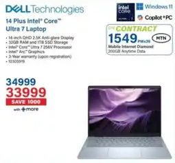 Incredible Connection Dell 14 Plus Intel Core Ultra 7 Laptop offer