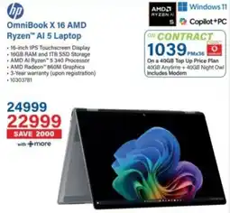 Incredible Connection Hp OmniBook X 16 AMD Ryzen AI 5 Laptop offer