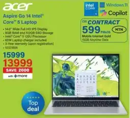 Incredible Connection Acer Aspire Go 14 Intel Core 5 Laptop offer