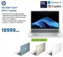 Incredible Connection Hp 15s Intel Core Ultra 7 Laptop offer