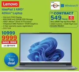 Incredible Connection Lenovo IdeaPad 3 AMD Athlon Laptop offer