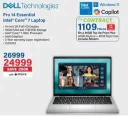 Incredible Connection Dell Pro 14 Essential Intel Core 7 Laptop offer