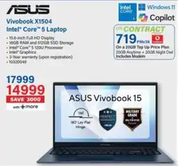 Incredible Connection Asus Vivobook X1504 Intel Core 5 Laptop offer