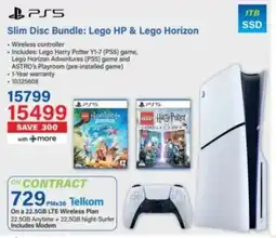 Incredible Connection PS5 Slim Disc Bundle Lego HP & Lego Horizon offer