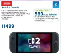 Incredible Connection Nintendo Switch 2 Console offer