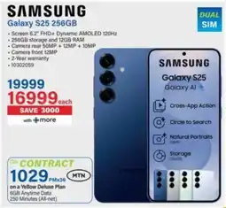 Incredible Connection Samsung Galaxy S25 256GB offer