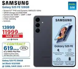 Incredible Connection Samsung Galaxy S25 FE 128GB offer