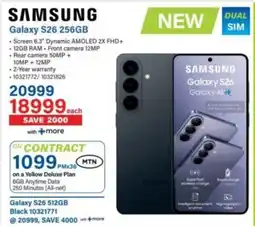Incredible Connection Samsung Galaxy S26 256GB offer