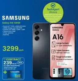 Incredible Connection Samsung Galaxy A16 128GB offer