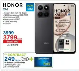 Incredible Connection Honor X7d offer