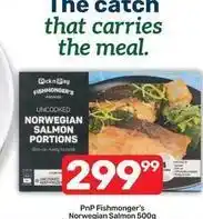 Pick n Pay Uncooked norwegian salmon portions offer