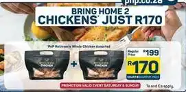 Pick n Pay Rotisserie whole chicken assorted offer