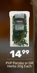 Pick n Pay Parsley or dill herbs offer