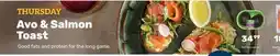 Pick n Pay Avo & salmon toast offer