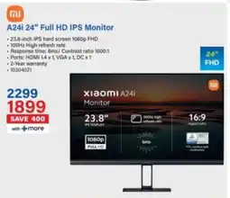 Incredible Connection Xiaomi A24i 24" Full HD IPS Monitor offer